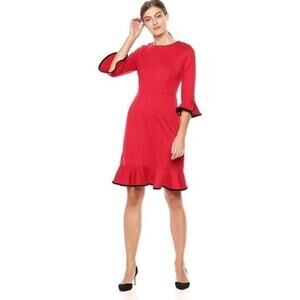 Nanette Lepore Bell Sleeve Flounce Dress Size 10